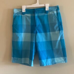 Blue Checkered Shorts